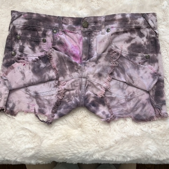 Free People Tie-Dye Women's Shorts 29 - Picture 3 of 15